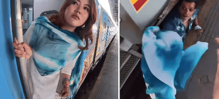 ಮೆಟ್ರೋ ನಿಲ್ದಾಣದಲ್ಲಿ ನಡೀತು ಸಿನಿಮೀಯ ದೃಶ್ಯ: ವಿದೇಶಿ ಮಹಿಳೆಯ ದುಪ್ಪಟ್ಟಾಗಾಗಿ ರೈಲ್ವೆ ಹಳಿ ಮೇಲೆ ಜಿಗಿದ ಯುವಕ!